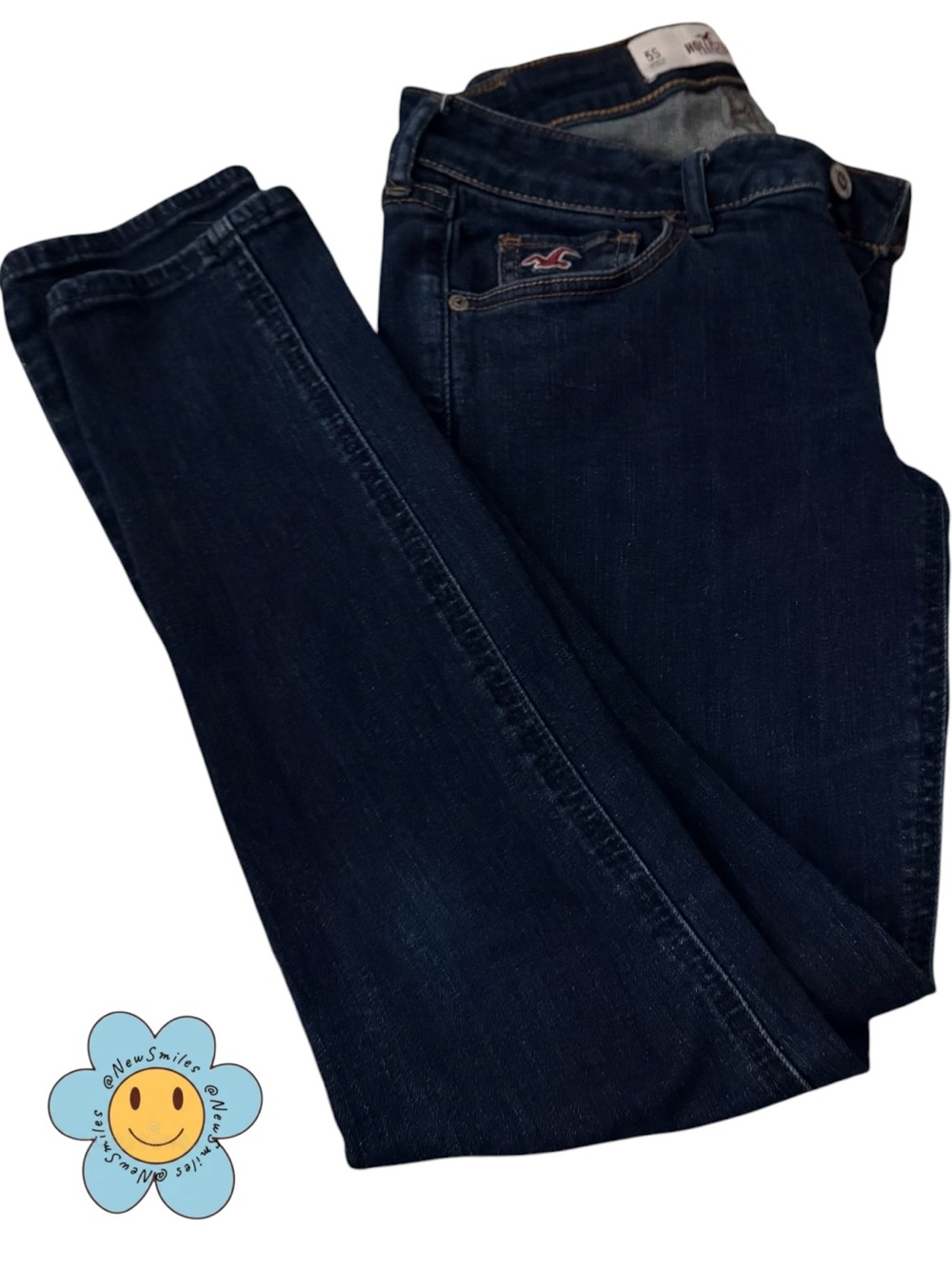 Hollister ~ Skinny Jeans ~ Dark Indigo Denim ~ Low Rise ~ Great Used Condition